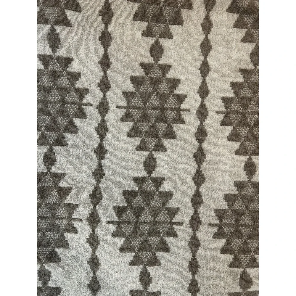 Wrangler Tan Cream Southwestern Geometric Cotton Terry Bath Towel New
